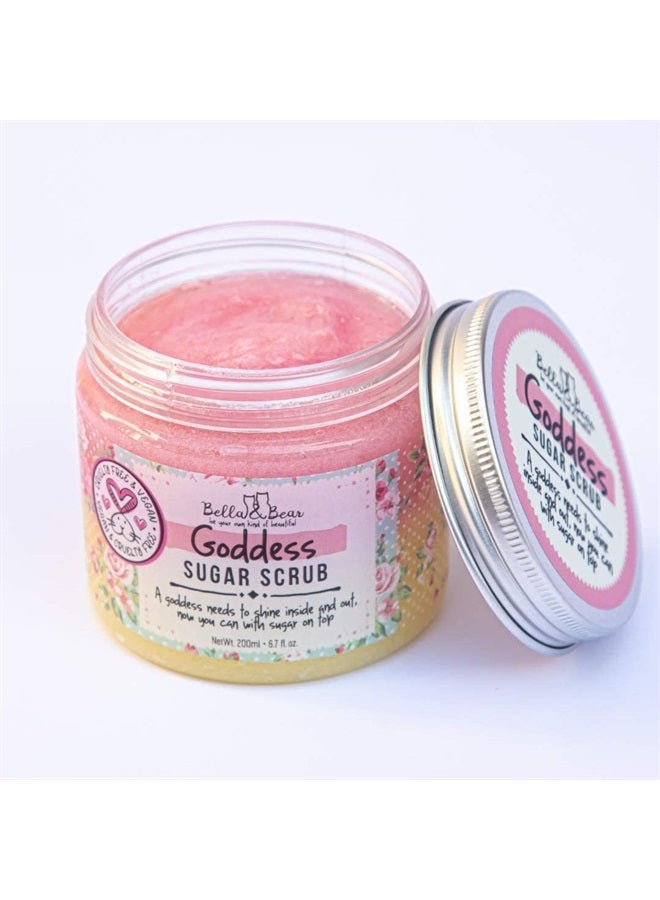 Bella and Bear Goddess Sugar Scrub, No Parabens, New Fragrance, Cruelty-Free, Vegan-Friendly Exfoliating, 6.7oz - Image 5