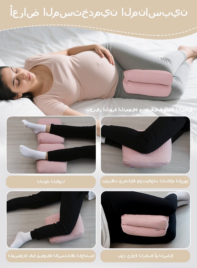 KAKIBLIN Knee Pillow for Side Sleepers Orthopedic Leg Pillow for Back Pain Relief, Memory Foam Knee Support Cushion for Joint & Muscle Pain, Comfortable Between Legs Pillow for Women & Men - Image 5