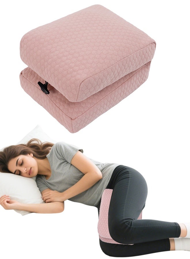 KAKIBLIN Knee Pillow for Side Sleepers Orthopedic Leg Pillow for Back Pain Relief, Memory Foam Knee Support Cushion for Joint & Muscle Pain, Comfortable Between Legs Pillow for Women & Men - Image 1