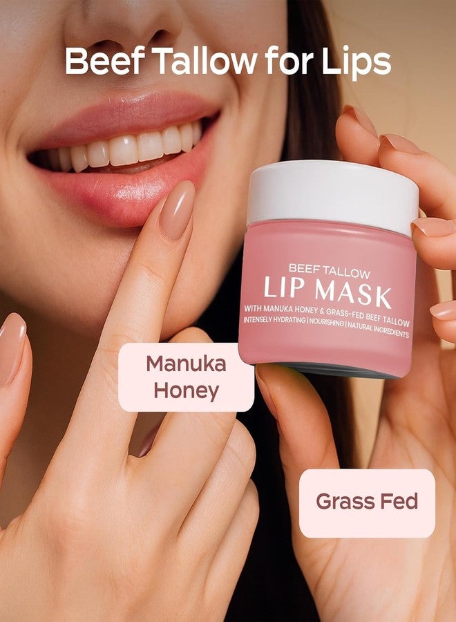 Body Restore Beef Tallow Lip Mask – Fathers Day Gift for Dad from Daughter Son Wife, Overnight Hydrating Lip Treatment, Birthday Gifts for Men, Self Care Spa Gifts, Unscented - Image 3