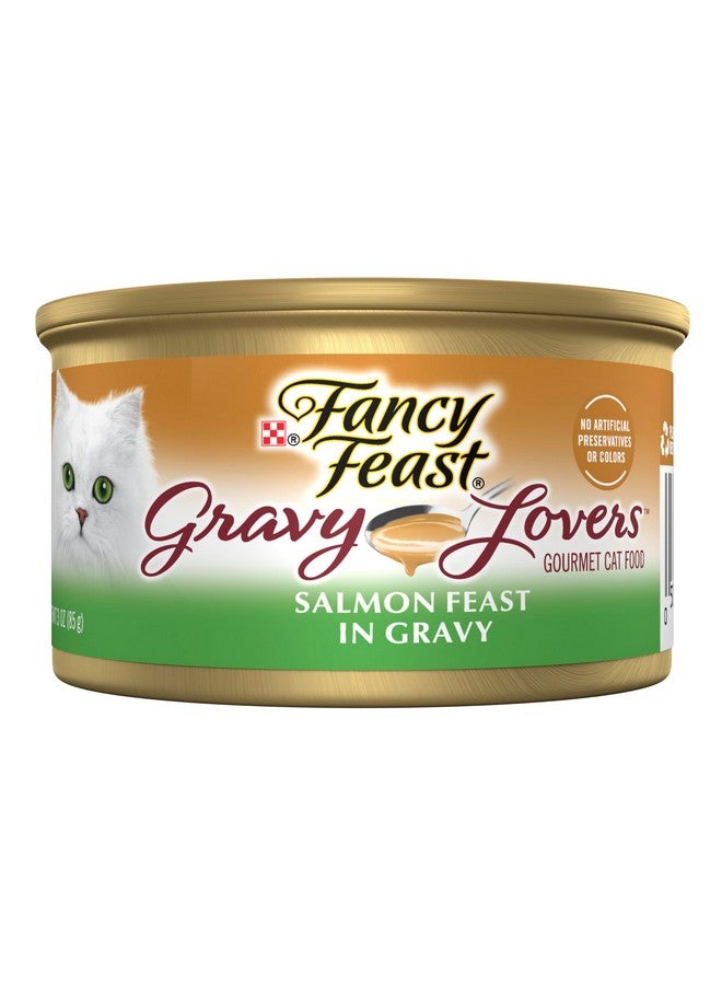 فانسي فيست طعام القطط بورينا فانسي فيست جرافي لوفيرز، سمك السلمون المشوي، جورميه، في مرق طعام القطط الرطب - عبوة من ٢٤ علبة، ٣ أونصات - Image 1