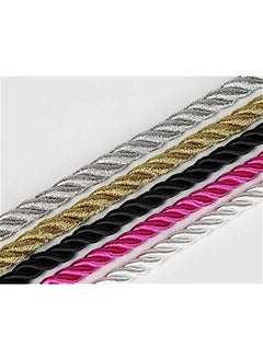 Generic 32 feet 8mm(1/3inch) Diameter Soft Silk Rope Solid Braided Twisted Ropes,10m Strong All Purpose Twine Cord Rope String Thread Shiny Cord  - Image 2