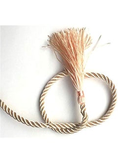 Generic 32 feet 8mm(1/3inch) Diameter Soft Silk Rope Solid Braided Twisted Ropes,10m Strong All Purpose Twine Cord Rope String Thread Shiny Cord  - Image 3