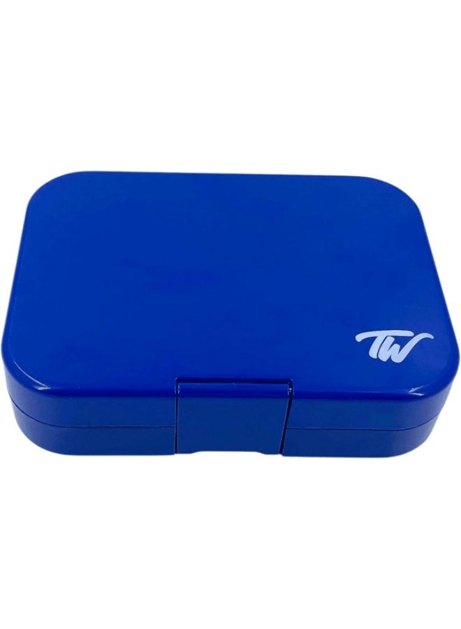 Tiny Wheel 6-Compartment Rectangular Bento Box for Kids Blue - Image 2