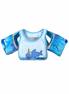 Y&D Swim Vest Kids, for 30-55 Pounds Boys and Girls, Toddler Floats with Shoulder Harness Arm Wings Children Safety Buoyancy Baby Foam Drifting Floating Swimming Aid (Blue)  - Image 1