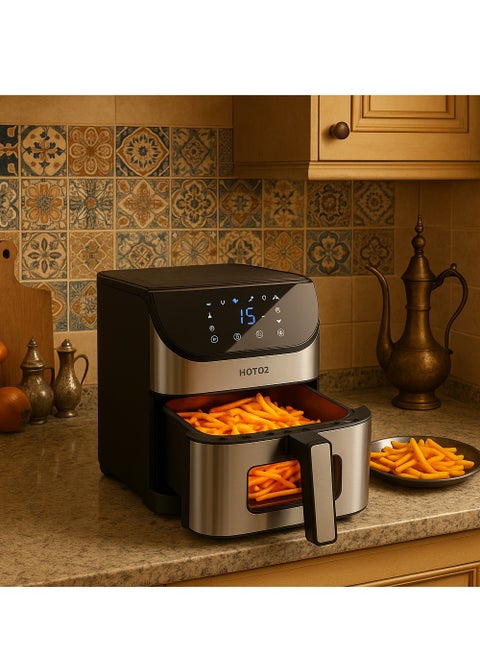 6L Air Fryer With Smart LCD Touch That Crisps Roasts Reheats And Dehydrates For Quick Easy Meals