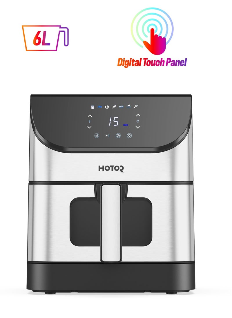 6L Air Fryer With Smart LCD Touch That Crisps Roasts Reheats And Dehydrates For Quick Easy Meals