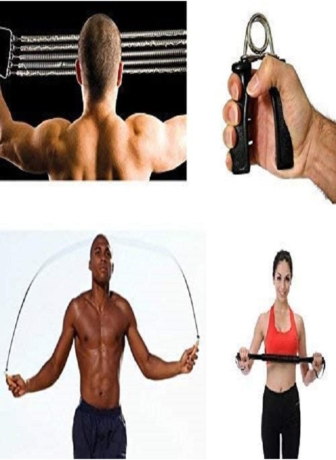 ULTIMAX Training Set Skipping Rope Handgrips Chest Expander Power Twister  - Image 2