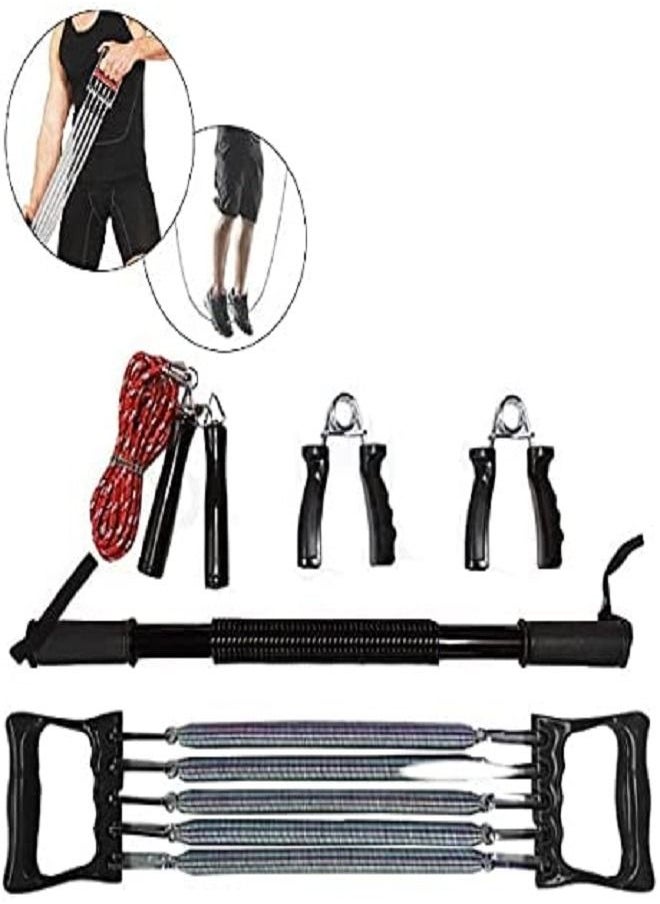 ULTIMAX Training Set Skipping Rope Handgrips Chest Expander Power Twister  - Image 1