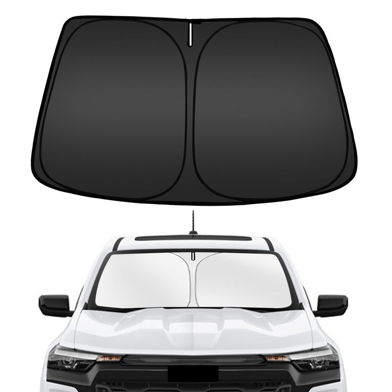 ARISMOTOR Windshield Sun Shade for Chevrolet Chevy Colorado 20232025 2026 Custom Fit Foldable Front Window Sunshade Sun Visor Protector Block UV Rays Keep Your Car Cooler - Image 3