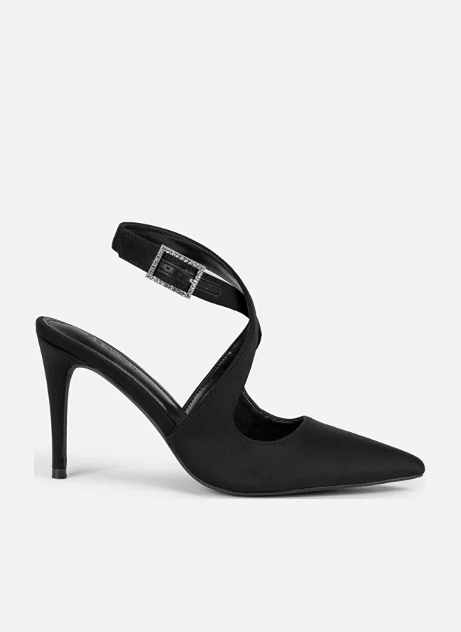 Ipekyol Criss Cross Rhinestone Heels
