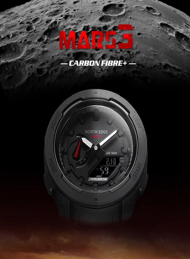 NORTH EDGE Digital Watch Men Sports Watch Waterproof Wrist Watches with Stopwatch Alarm - Image 5