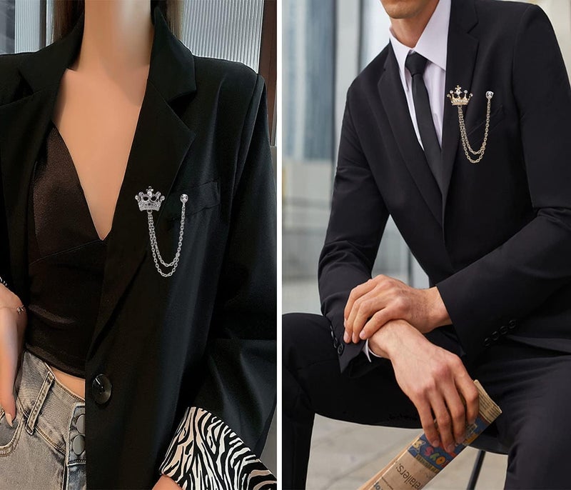 Excefore Brooches for Women, Brooch Pins, Wedding Bridal Brooches for DIY Wedding Party Applique Embellishment Crafts Decor - Image 2