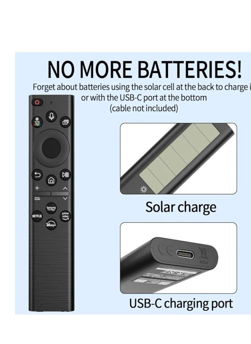 ICS Universal Remote Control for Samsung Smart TV, Voice Commands Pointing, Voice Remote Solar Charging Remote Control - Image 2
