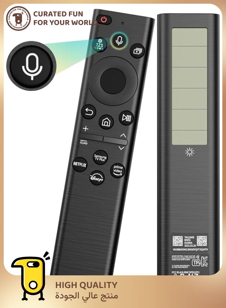 ICS Universal Remote Control for Samsung Smart TV, Voice Commands Pointing, Voice Remote Solar Charging Remote Control - Image 1