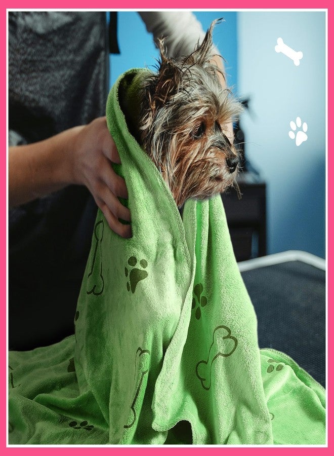 Chumia 8 Pcs Dog Towels for Drying Dogs Cats Pet Towels Bulk Puppy Microfiber Quick Drying Paw Bath Bathing Supplies Absorbent for Medium Pets(Sweet Color,18 x 28 Inch) - Image 4