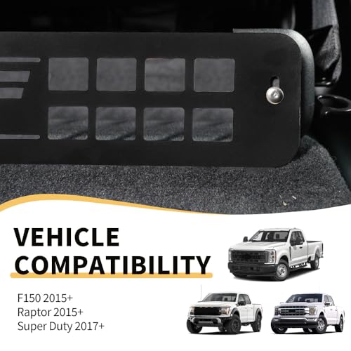 MAXDOM LLC MAXDOM Under Seat Storage Fits for (2015-2025) F150 (2017-2025) F250 F350 F450 Pickup (Black, Steel Panel) - Image 2