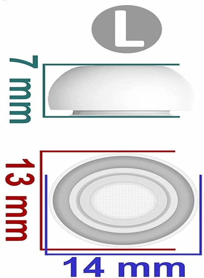 BLLQ 8 Sets Large Size Ear Tips Replacement for AirPods Pro 2nd / 1st Generation, with Noise Reduction Hole, Silicone Eartips Ear Cap 8 Pairs Compatible with AirPods Pro 2 /AirPodsPro 1, White L - Image 3