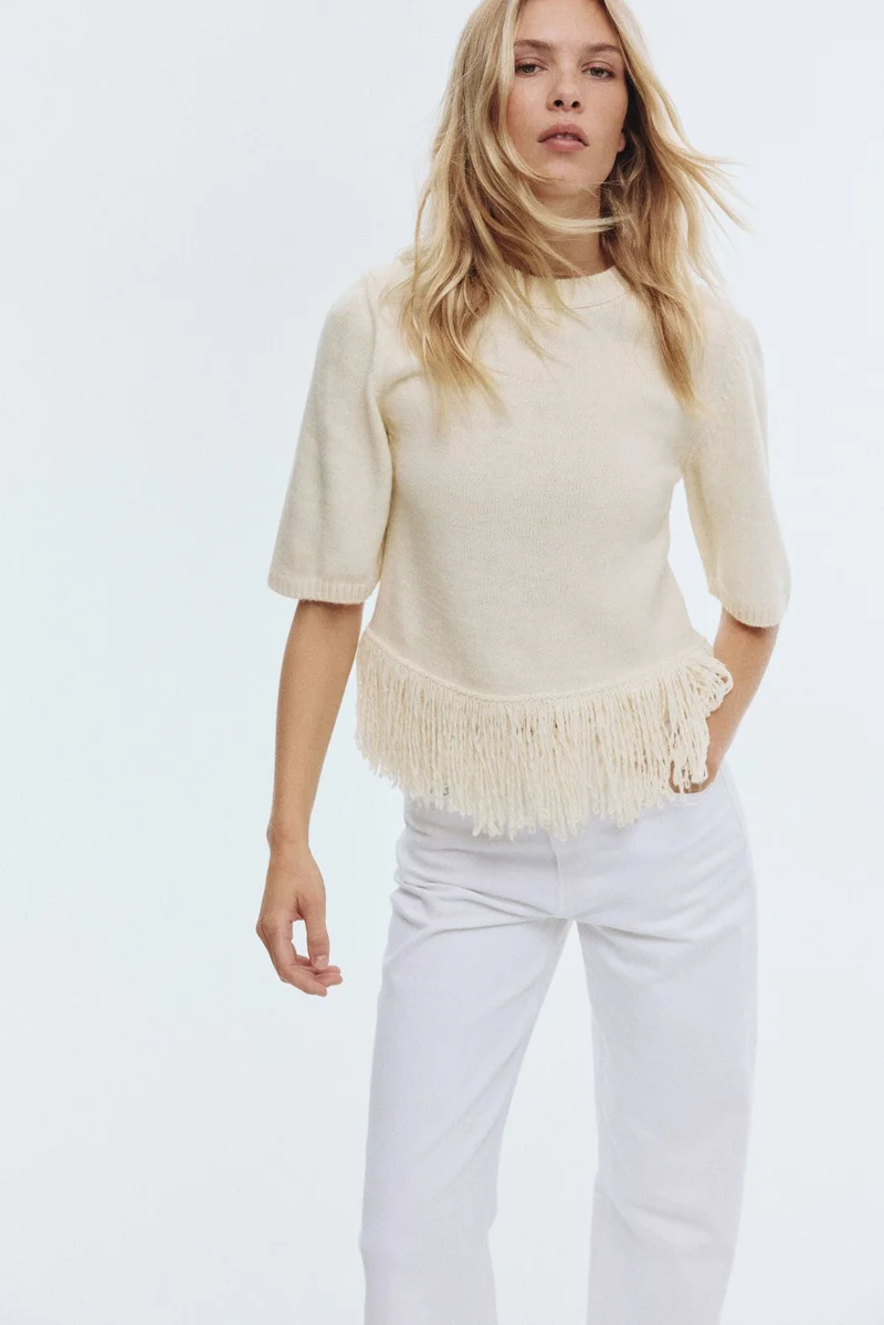 H&M Fringed jumper