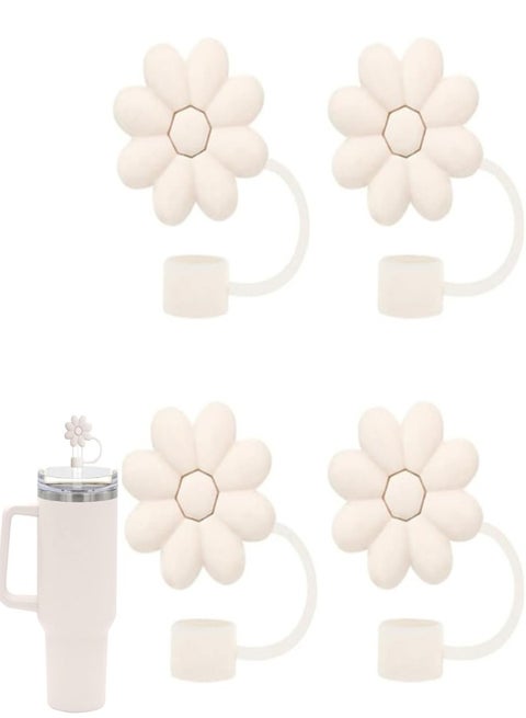 Straw Covers Toppers for Stanley Cups, 4pcs Cowboy Hat Straw Cover Cap for Stanley Cup 30&40 Oz Tumbler Accessories Silicone Straw Caps Reusable Straw Tips Protectors for Stanley Cup 10mm Straws