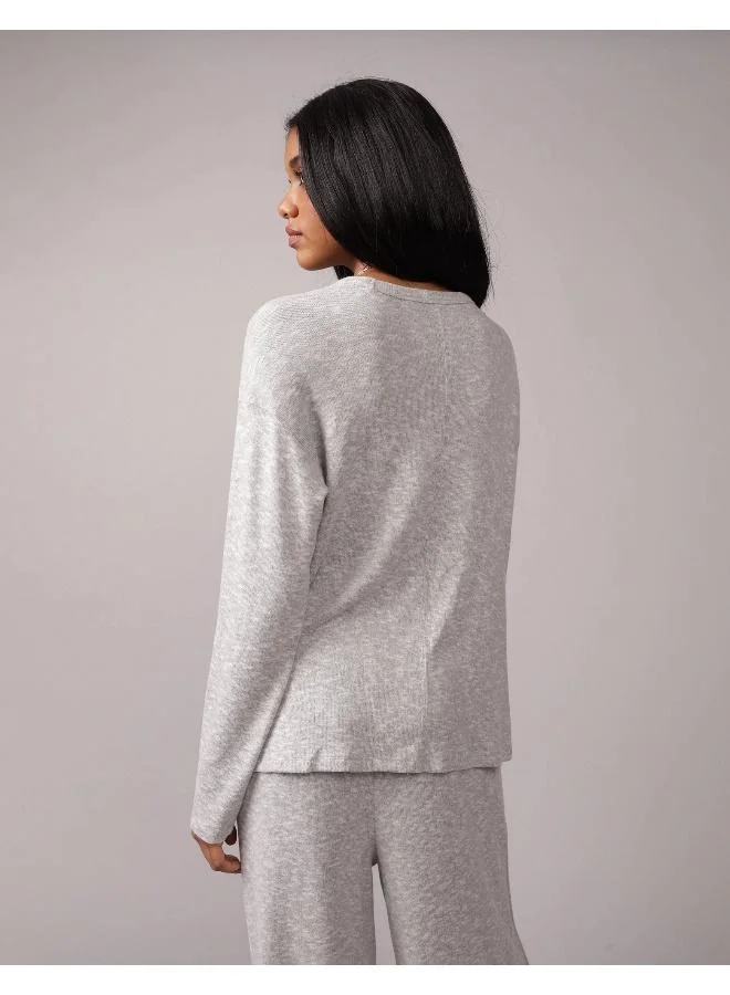 American Eagle AE Plush Long-Sleeve T-Shirt