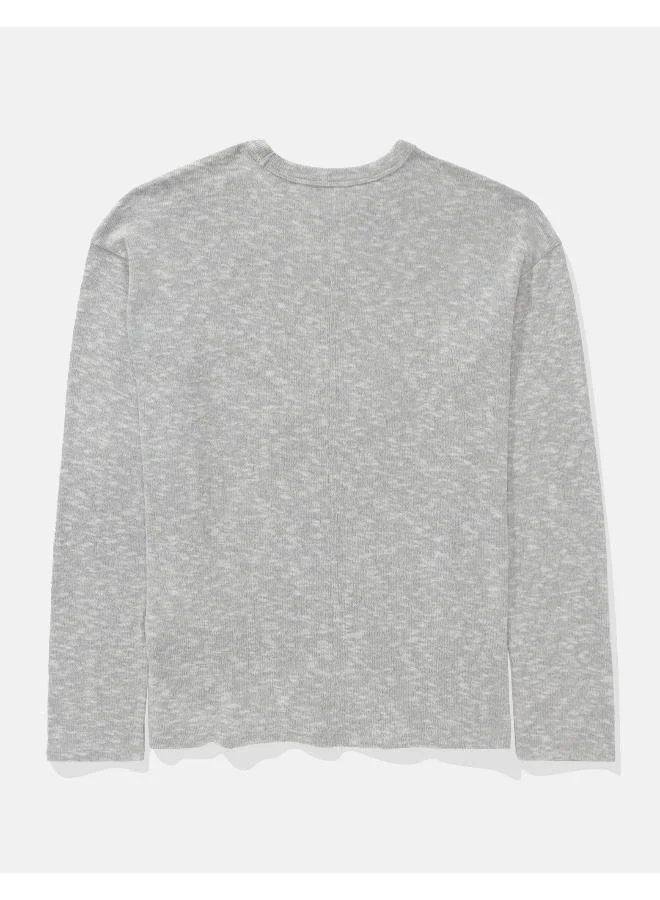 American Eagle AE Plush Long-Sleeve T-Shirt