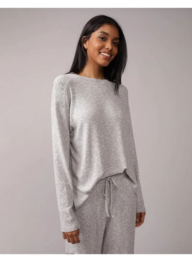 American Eagle AE Plush Long-Sleeve T-Shirt