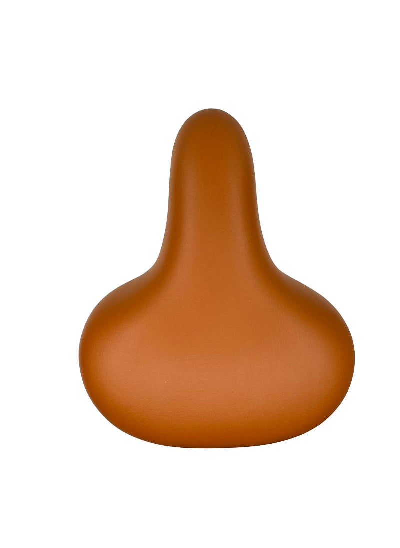Generic Rainbow Phoenix Bicycle Seat Cushion Soft Front Saddle Double Shock Absorption Spring Single Speed Bike Seat Pad For Women Brown 