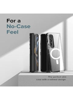 Generic Clear Galaxy Case for Samsung Galaxy Z Fold 4, Compatible with MagSafe Wireless Charging, Ultra Slim Shockproof Clear Cover  - Image 4