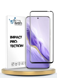 Wtech Honor Magic6 5G 2024 Premium Edge-Pro Series Full Glue Full Cover Tempered Glass Screen Protector - Clear/Black  - Image 1