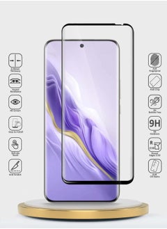 Wtech Honor Magic6 5G 2024 Premium Edge-Pro Series Full Glue Full Cover Tempered Glass Screen Protector - Clear/Black  - Image 2