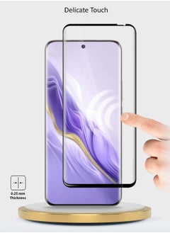 Wtech Honor Magic6 5G 2024 Premium Edge-Pro Series Full Glue Full Cover Tempered Glass Screen Protector - Clear/Black  - Image 4