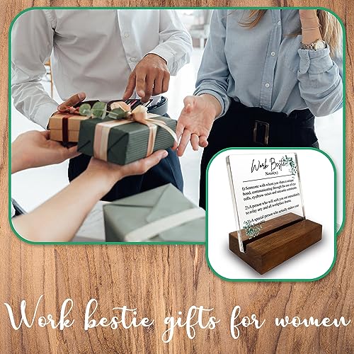 vizuzi Work Bestie Gifts for Women Coworker Leaving Gifts for Women Funny Sarcastic Farewell Gifts for Coworkers Leaving Going Away Gift Good Luck Gifts for Coworker Woman Colleague Co Workers ZDS6 - Image 2
