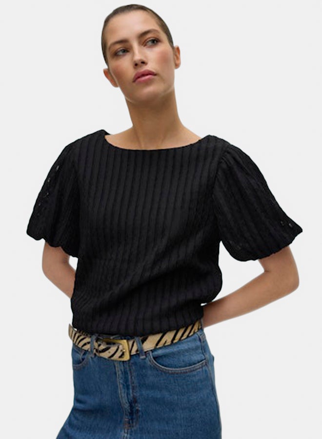 VERO MODA VERO MODA Womens Nomi Shortsleeve Top Juniors  - Image 2