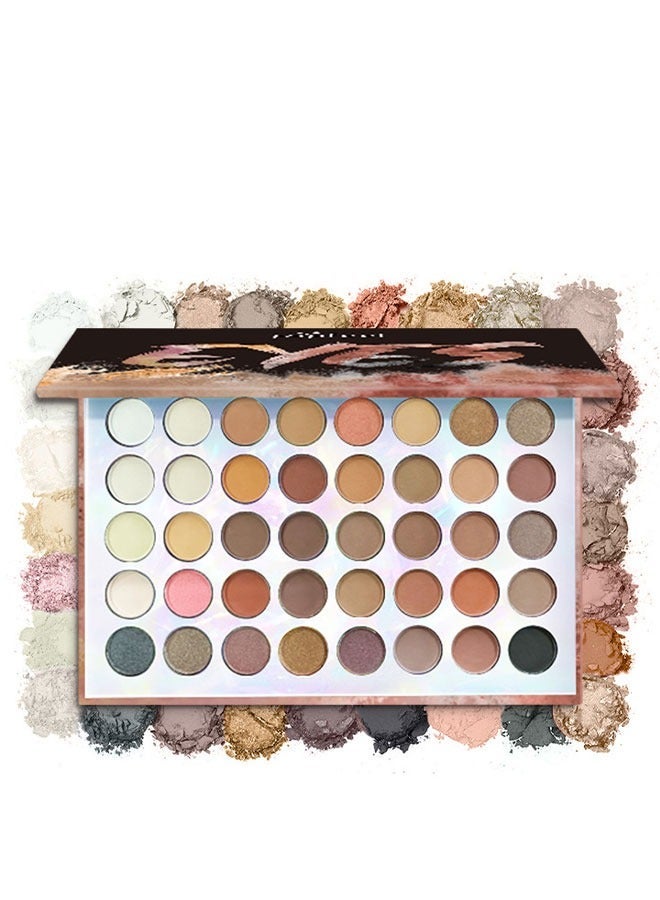 بوب فيل مجموعة هدايا ظلال العيون (40 لونًا)، مطفية ولامعة تدوم طويلاً، ألوان ترابية غنية، سهلة المزج، تبقى ثابتة طوال اليوم، رائعة للاستخدام اليومي والهدايا. - Image 5