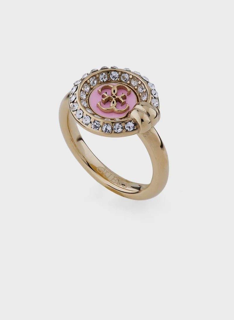 GUESS Round Solitaire Ring