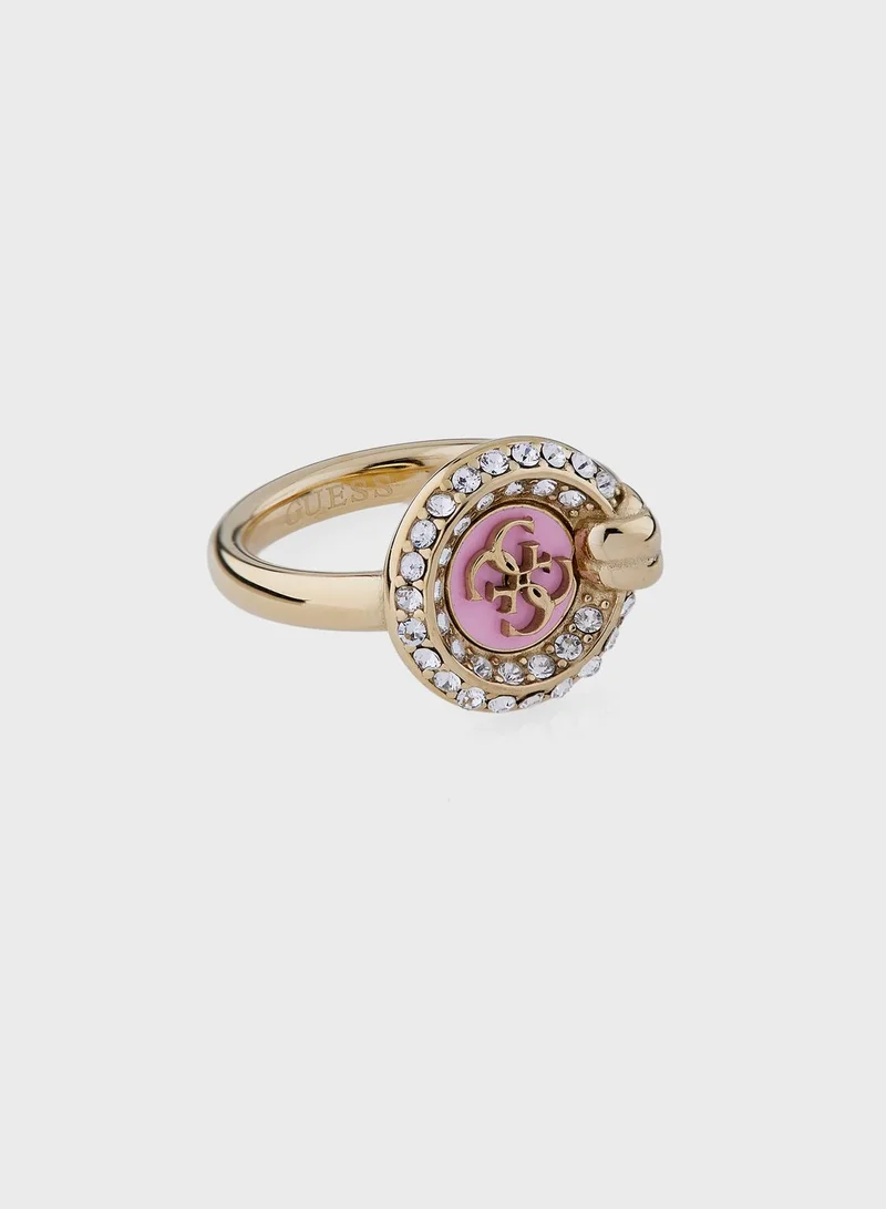 GUESS Round Solitaire Ring
