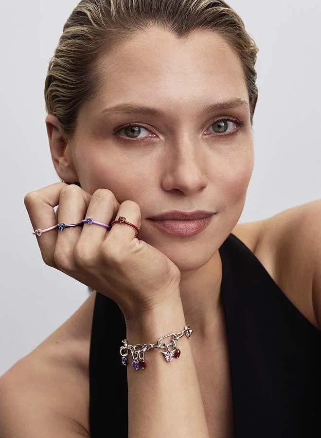 Pandora  Purple Chakra Heart Ring for Women | Best Price UAE