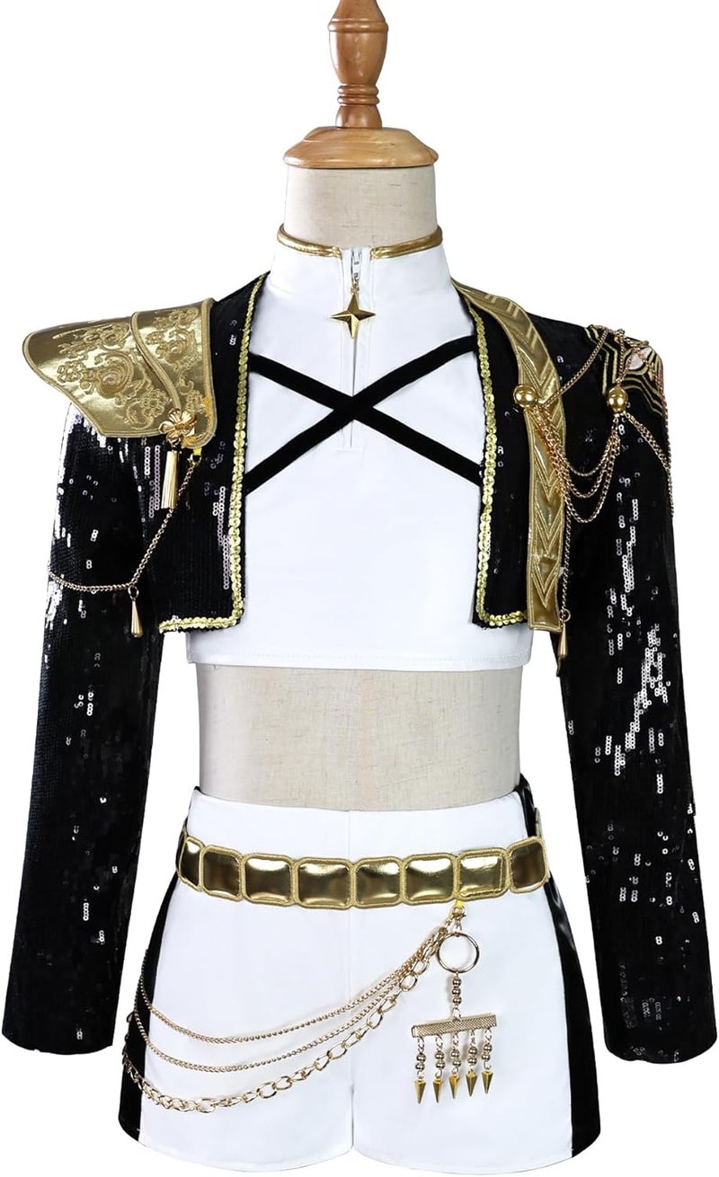 (FREE TOY WITH KPOP COSTUME R-150!) K-Style Performance Cosplay Kids Costume R-150cm & iMAGiClicks Flexible Magnetic Building Set for Kids, Magnetic Building Toys, Bendable Magnetic Tiles, STEM Educational Toy, Strong Magnets, Travel-Friendly Eid Gift, Ages 3+ (Travel Pack, 16, count) Bundle - Image 2