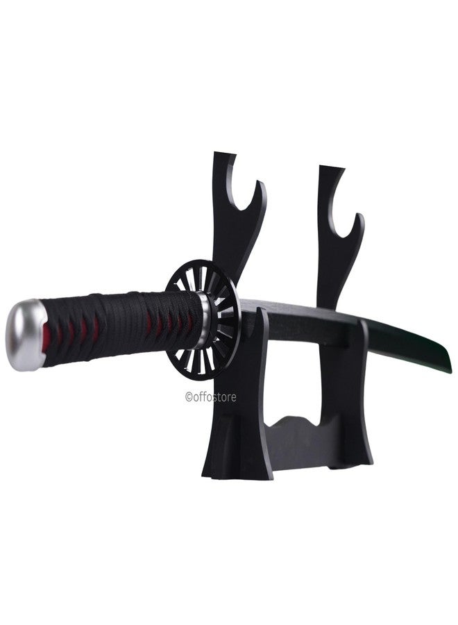 Offo Demon Slayer Tanjiro Kamado Black (100cm Life-Size) Wooden Katana | Premium Anime Sword for Cosplay, Martial Arts, Display & Training | Elegant Gift for Fans, Kids, Teens & Collectors - Image 3