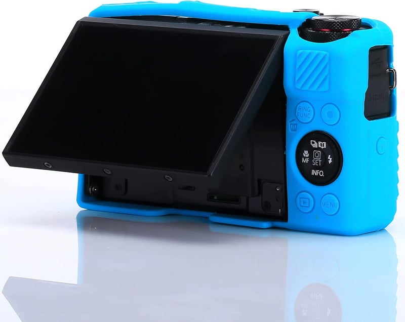 Yisau G7X / G7X Mark II Camera Silicone Case, Ultra Thin Lightweight Rubber Soft Silicone Case Bag Cover for Canon PowerShot G7X / G7X Mark II with Microfiber Cloth - Blue - Image 5