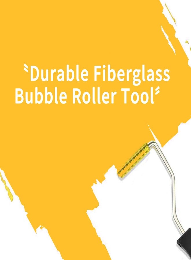 يافيجي مجموعة أسطوانة الألياف الزجاجية YAFIYGI، أداة مجداف الفقاعات، رأس ألومنيوم للقالب، مجموعة راتنج مركب إيبوكسي، أسطوانة طلاء سوداء لألواح الألياف الزجاجية، حوض استحمام، حوض استحمام، إصلاح القوارب، 3 بوصات - Image 2