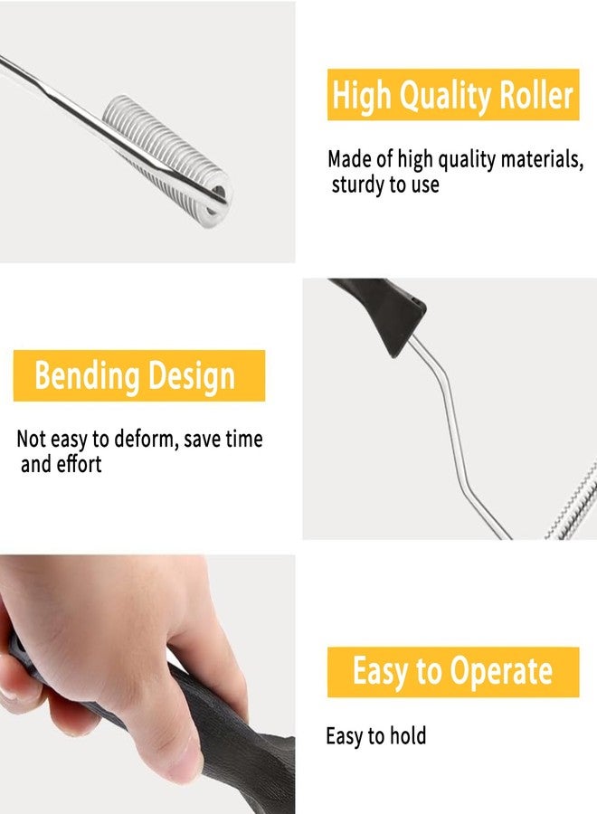 يافيجي مجموعة أسطوانة الألياف الزجاجية YAFIYGI، أداة مجداف الفقاعات، رأس ألومنيوم للقالب، مجموعة راتنج مركب إيبوكسي، أسطوانة طلاء سوداء لألواح الألياف الزجاجية، حوض استحمام، حوض استحمام، إصلاح القوارب، 3 بوصات - Image 3