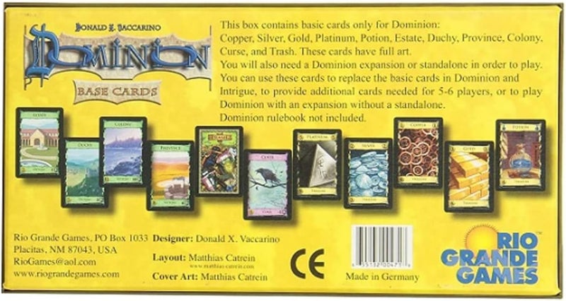 Rio Grande Games Dominion Base Cards Expansion - Ages 14+ - Image 3
