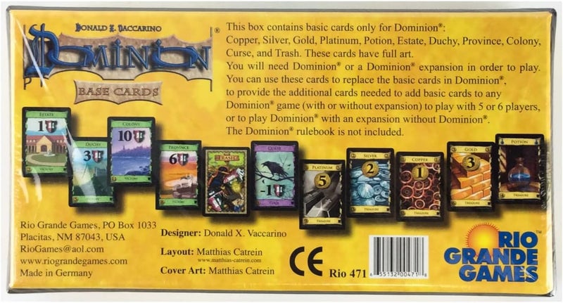 Rio Grande Games Dominion Base Cards Expansion - Ages 14+ - Image 2