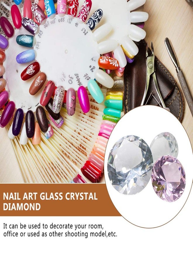 Brrnoo Nail Art Holder Practice Stand for Nail Art Display, Crystal Hand Model Shoot Ornament Manicure Accessories DIY Nail Art Display Stand Training Practice Display Stand(60mm Diameter) - Image 2