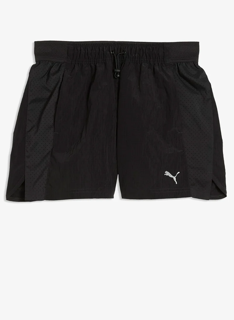 Puma PUMA Black 4" Run Culture Collective T7 Woven Shorts for Women | Best Price UAE
