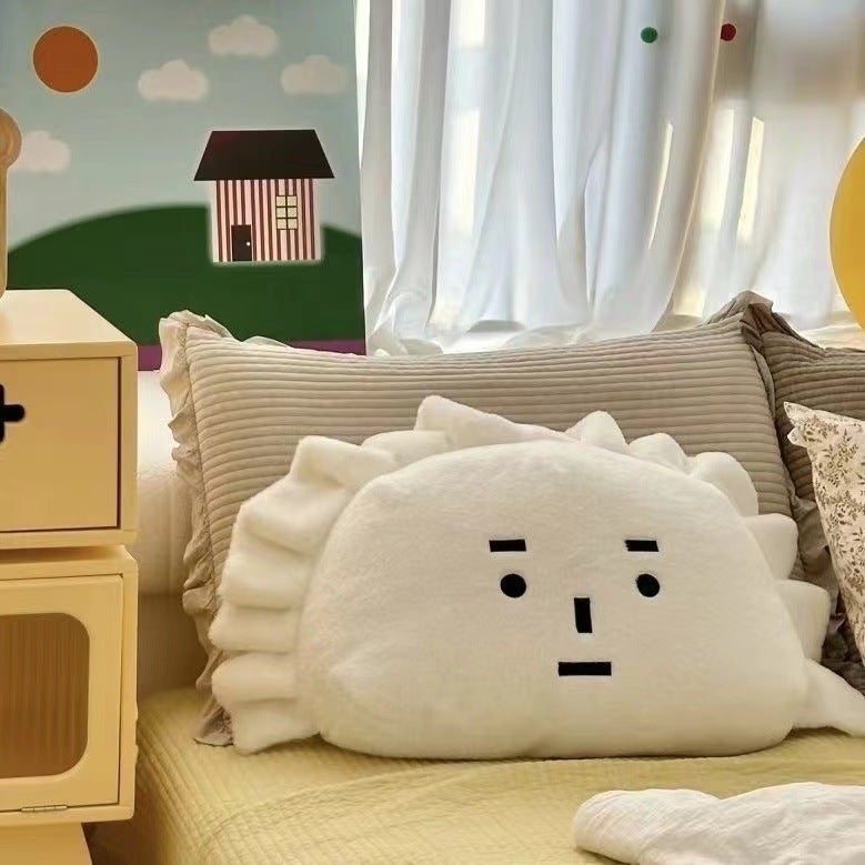 Dumpling Shape Plush Pillow - Image 1