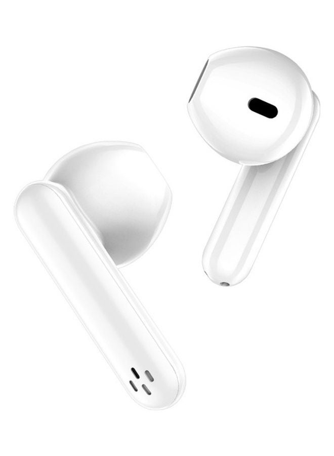 OFFBEAT Wavebuds S8 - Truewireless Stylish Headphones with Ergonomic Design, Comfortable Fit, Smart Touch Controls, Built in Voice Assistant, LED Status Lights and High Fidelity Audio White - Image 3
