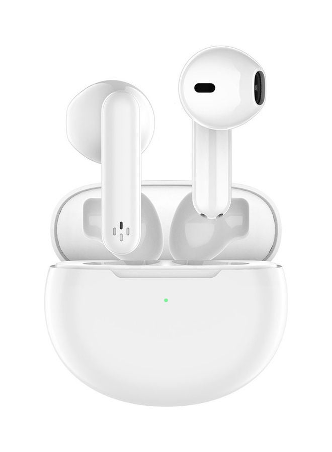 OFFBEAT Wavebuds S8 - Truewireless Stylish Headphones with Ergonomic Design, Comfortable Fit, Smart Touch Controls, Built in Voice Assistant, LED Status Lights and High Fidelity Audio White - Image 1
